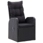 vidaXL Juego de comedor de jardín 7 piezas con cojines negro vidaXL Juego de comedor de jardín 7 piezas con cojines negro