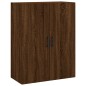 vidaXL Aparador alto madera contrachapada marrón roble 69,5x34x180 cm vidaXL Aparador alto madera contrachapada marrón roble 69,5x34x180 cm