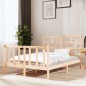 vidaXL Estructura de cama madera maciza de pino 135x190 cm vidaXL Estructura de cama madera maciza de pino 135x190 cm