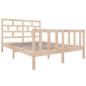 vidaXL Estructura de cama madera maciza de pino 135x190 cm vidaXL Estructura de cama madera maciza de pino 135x190 cm