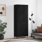 vidaXL Aparador alto madera contrachapada negro 69,5x34x180 cm vidaXL Aparador alto madera contrachapada negro 69,5x34x180 cm