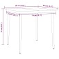 vidaXL Juego de comedor para jardín 5 piezas negro vidaXL Juego de comedor para jardín 5 piezas negro