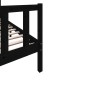 vidaXL Estructura de cama madera maciza de pino negro 100x200 cm vidaXL Estructura de cama madera maciza de pino negro 100x200 cm