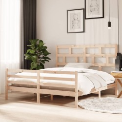 vidaXL Estructura de cama madera maciza 180x200 cm