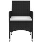 vidaXL Set comedor de jardín 7 pzas y cojines ratán sintético y vidrio vidaXL Set comedor de jardín 7 pzas y cojines ratán sintético y vidrio