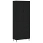 vidaXL Aparador alto madera contrachapada negro 69,5x34x180 cm vidaXL Aparador alto madera contrachapada negro 69,5x34x180 cm