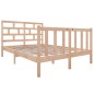 vidaXL Estructura de cama de madera maciza de pino 140x190 cm vidaXL Estructura de cama de madera maciza de pino 140x190 cm