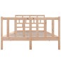 vidaXL Estructura de cama de madera maciza de pino 140x190 cm vidaXL Estructura de cama de madera maciza de pino 140x190 cm