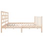 vidaXL Estructura de cama de madera maciza de pino 140x190 cm vidaXL Estructura de cama de madera maciza de pino 140x190 cm
