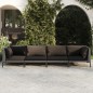 vidaXL Sofás de jardín 4 piezas y cojines ratán sintético gris oscuro vidaXL Sofás de jardín 4 piezas y cojines ratán sintético gris oscuro