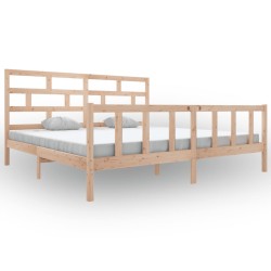 vidaXL Estructura de cama madera maciza de pino 180x200 cm
