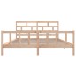 vidaXL Estructura de cama madera maciza de pino 180x200 cm