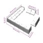 vidaXL Muebles de jardín 13 pzas y cojines ratán sintético gris oscuro