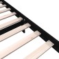 vidaXL Estructura de cama madera maciza de pino negro 90x200 cm vidaXL Estructura de cama madera maciza de pino negro 90x200 cm