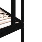 vidaXL Estructura de cama madera maciza de pino negro 90x200 cm vidaXL Estructura de cama madera maciza de pino negro 90x200 cm