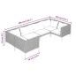 vidaXL Sofás de jardín 6 piezas y cojines ratán sintético gris oscuro vidaXL Sofás de jardín 6 piezas y cojines ratán sintético gris oscuro