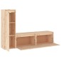 vidaXL Muebles para TV 3 piezas madera maciza de pino vidaXL Muebles para TV 3 piezas madera maciza de pino