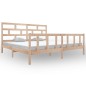 vidaXL Estructura de cama de madera maciza de pino 200x200 cm vidaXL Estructura de cama de madera maciza de pino 200x200 cm