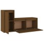vidaXL Muebles para TV 2 piezas madera maciza de pino marrón miel