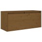 vidaXL Muebles para TV 2 piezas madera maciza de pino marrón miel