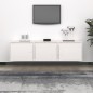 vidaXL Muebles para TV 3 piezas madera maciza de pino blanco vidaXL Muebles para TV 3 piezas madera maciza de pino blanco