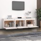 vidaXL Muebles para TV 3 piezas madera maciza de pino blanco vidaXL Muebles para TV 3 piezas madera maciza de pino blanco