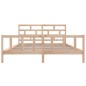 vidaXL Estructura de cama de madera maciza de pino 200x200 cm vidaXL Estructura de cama de madera maciza de pino 200x200 cm