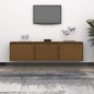 vidaXL Muebles para TV 3 piezas madera maciza de pino marrón miel vidaXL Muebles para TV 3 piezas madera maciza de pino marrón miel