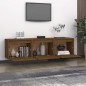 vidaXL Muebles para TV 3 piezas madera maciza de pino marrón miel vidaXL Muebles para TV 3 piezas madera maciza de pino marrón miel