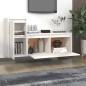 vidaXL Muebles para TV 2 piezas madera maciza de pino blanco