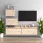 vidaXL Muebles para TV 4 piezas madera maciza de pino vidaXL Muebles para TV 4 piezas madera maciza de pino
