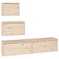 vidaXL Muebles para TV 4 piezas madera maciza de pino vidaXL Muebles para TV 4 piezas madera maciza de pino
