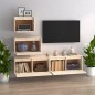 vidaXL Muebles para TV 4 piezas madera maciza de pino vidaXL Muebles para TV 4 piezas madera maciza de pino