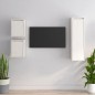 vidaXL Muebles para TV 3 piezas madera maciza de pino blanco vidaXL Muebles para TV 3 piezas madera maciza de pino blanco