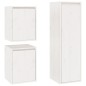 vidaXL Muebles para TV 3 piezas madera maciza de pino blanco vidaXL Muebles para TV 3 piezas madera maciza de pino blanco