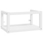 vidaXL Estructura de baño con lavabo incorporado hierro blanco vidaXL Estructura de baño con lavabo incorporado hierro blanco