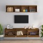 vidaXL Muebles para TV 5 piezas madera maciza de pino marrón miel vidaXL Muebles para TV 5 piezas madera maciza de pino marrón miel