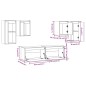 vidaXL Muebles para TV 6 piezas madera maciza de pino marrón miel