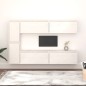 vidaXL Muebles para TV 6 piezas madera maciza de pino blanco vidaXL Muebles para TV 6 piezas madera maciza de pino blanco