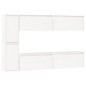 vidaXL Muebles para TV 6 piezas madera maciza de pino blanco vidaXL Muebles para TV 6 piezas madera maciza de pino blanco