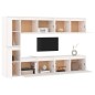 vidaXL Muebles para TV 6 piezas madera maciza de pino blanco vidaXL Muebles para TV 6 piezas madera maciza de pino blanco