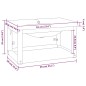 vidaXL Estructura de baño con lavabo incorporado hierro blanco vidaXL Estructura de baño con lavabo incorporado hierro blanco