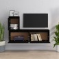vidaXL Muebles para TV 3 piezas madera maciza de pino negro