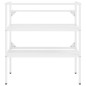 vidaXL Estructura de baño con lavabo incorporado hierro blanco vidaXL Estructura de baño con lavabo incorporado hierro blanco