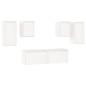 vidaXL Muebles para TV 6 piezas madera maciza de pino blanco