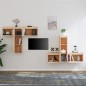 vidaXL Muebles para TV 6 piezas madera maciza de pino vidaXL Muebles para TV 6 piezas madera maciza de pino