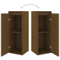 vidaXL Muebles para TV 4 piezas madera maciza de pino marrón miel