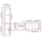 vidaXL Muebles para TV 4 piezas madera maciza de pino marrón miel