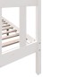 vidaXL Estructura de cama madera maciza de pino blanco 150x200 cm vidaXL Estructura de cama madera maciza de pino blanco 150x200 cm