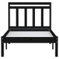 vidaXL Estructura de cama de madera maciza de pino negro 90x200 cm vidaXL Estructura de cama de madera maciza de pino negro 90x200 cm